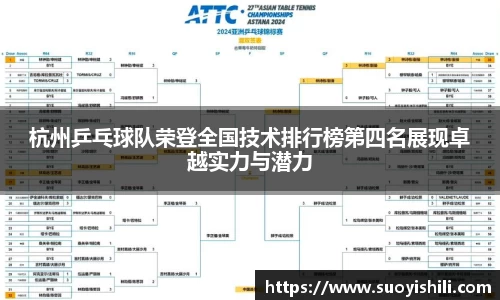杭州乒乓球队荣登全国技术排行榜第四名展现卓越实力与潜力