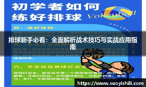 排球新手必看：全面解析战术技巧与实战应用指南